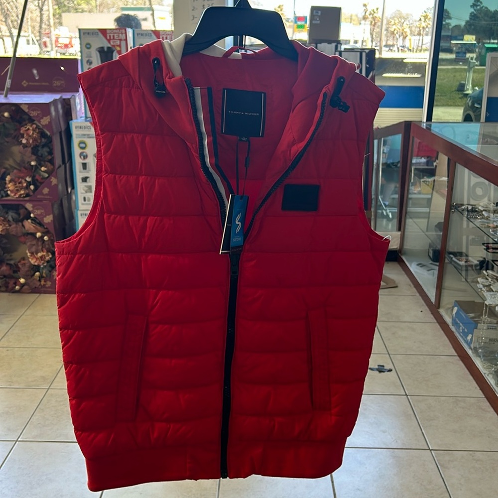 Tommy Hilfiger red vest medium